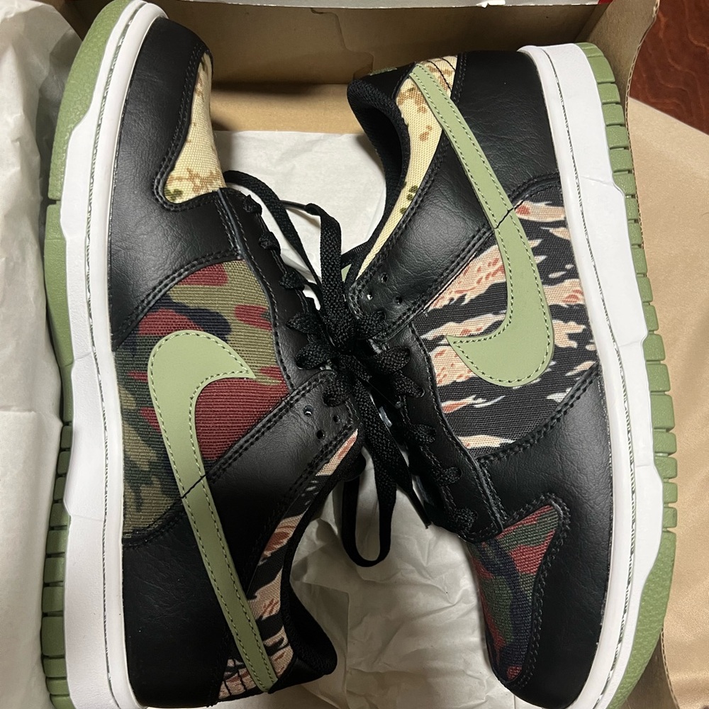 Nike Dunks black multi camo